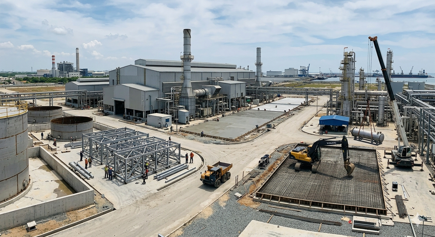 Industrial construction project